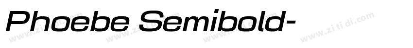Phoebe Semibold字体转换